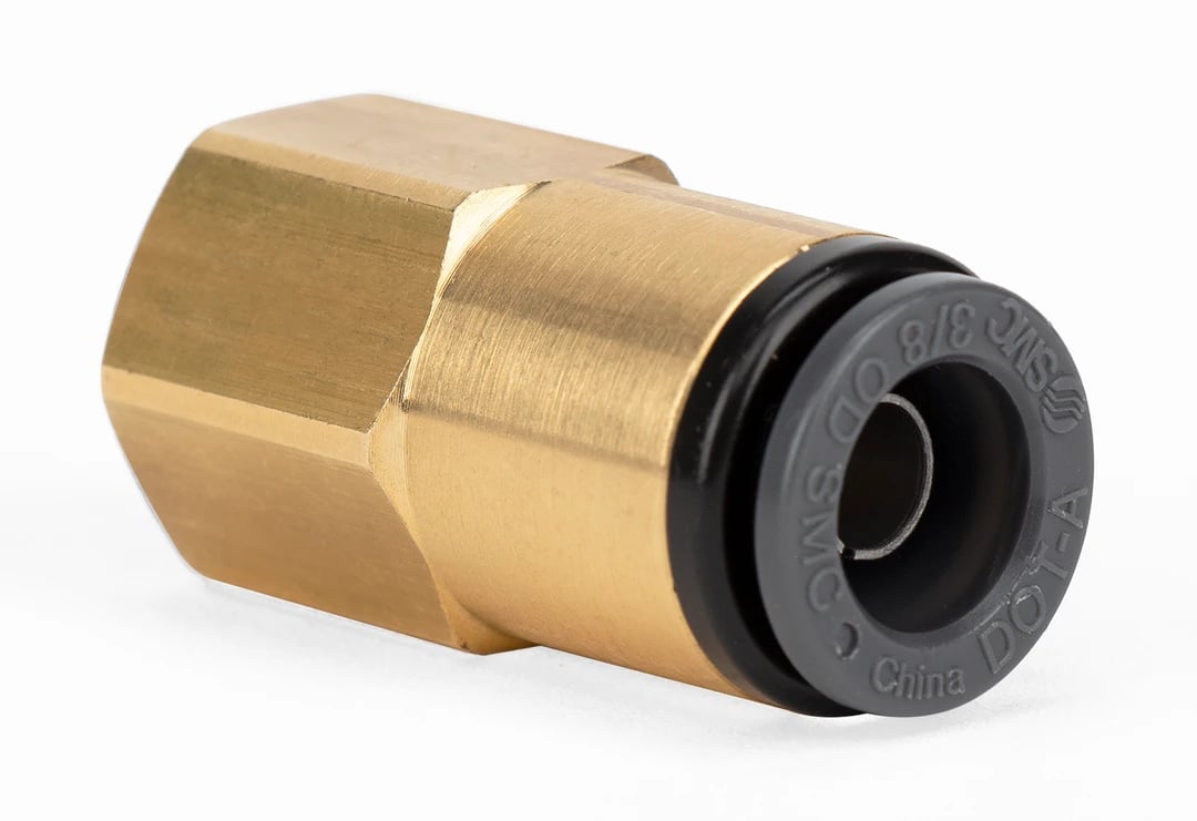 Straight Female - 1/4" FNPT x 3/8" PTC - DOT - SMC # KV2F11-35 - 21987
