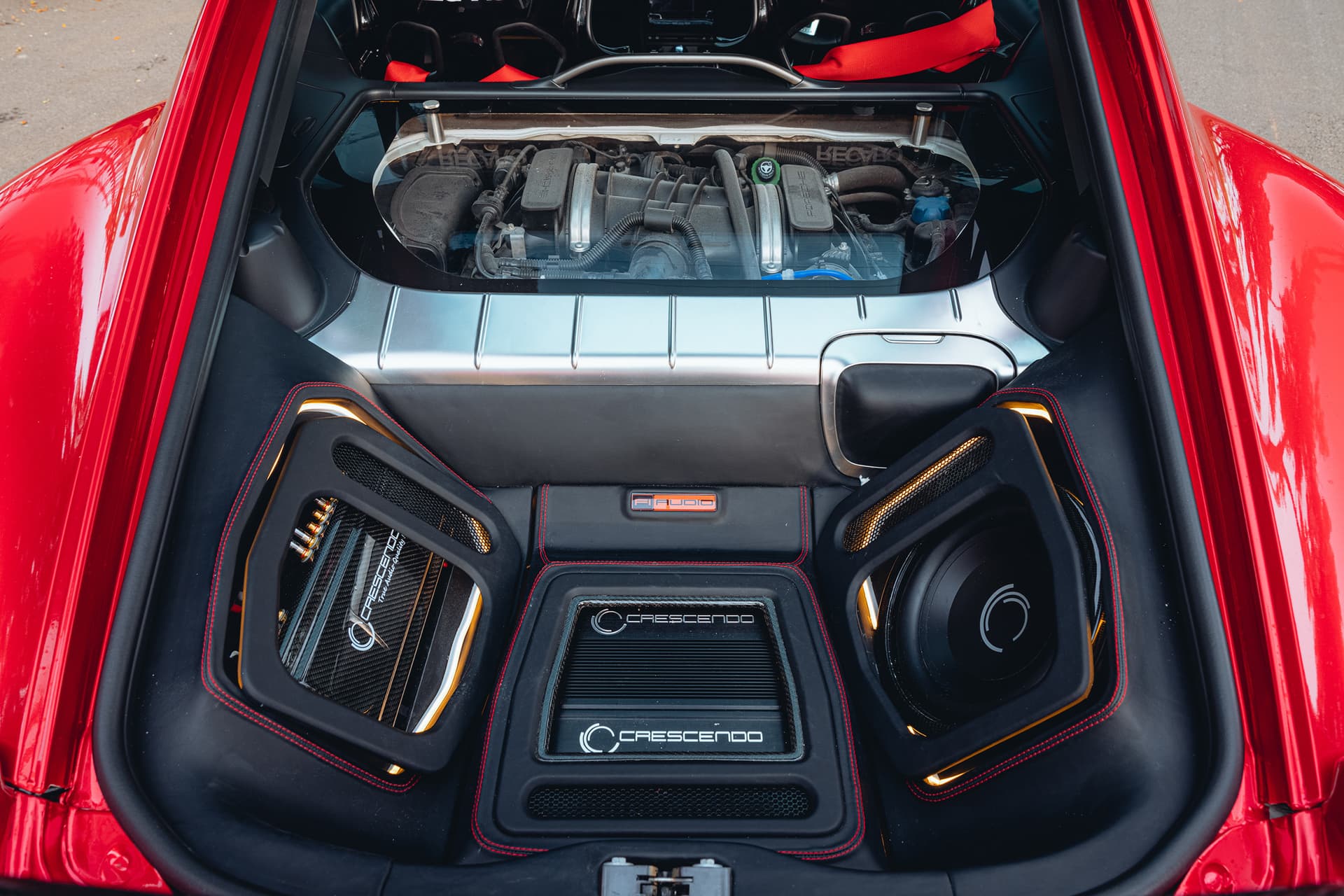Karma Porsche 987 - stereo install overall