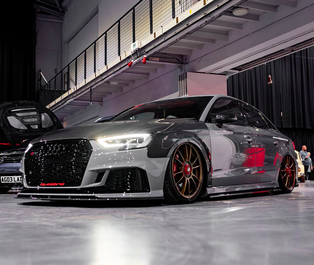 Vehicle featured at Ultimate Dubs UK 2024 with Air Lift Performance
