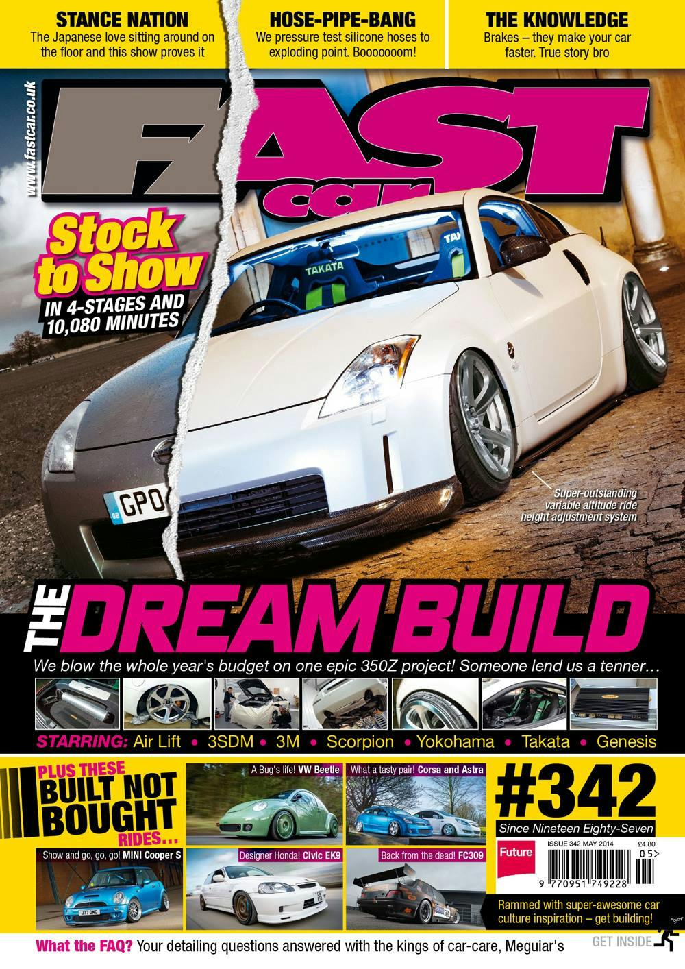Fast Car Magazine&#039;s 350z on Air Lift Performance air suspension