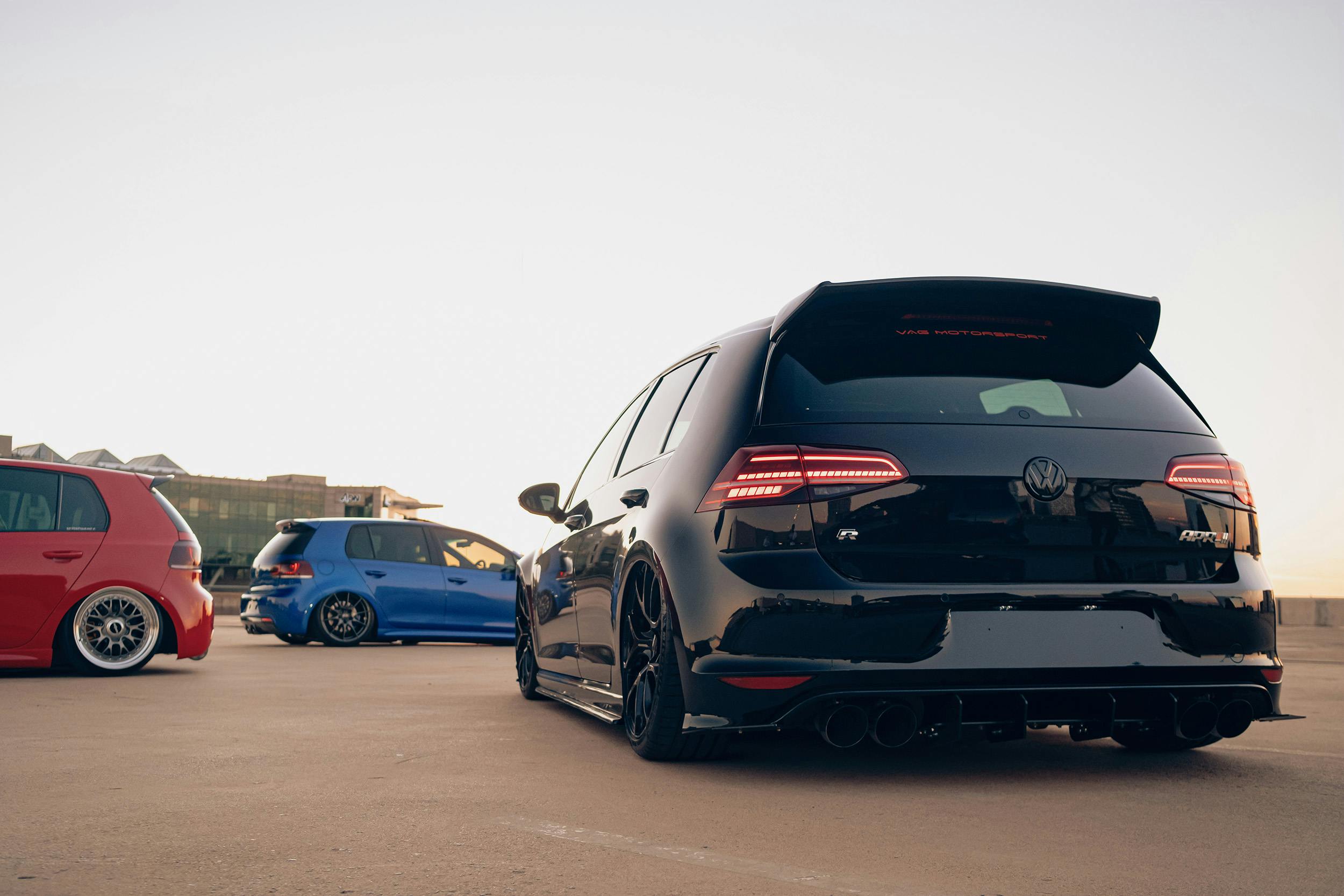 Air Lift Performance Around The World South Africa - VW Golf R trio laid out
