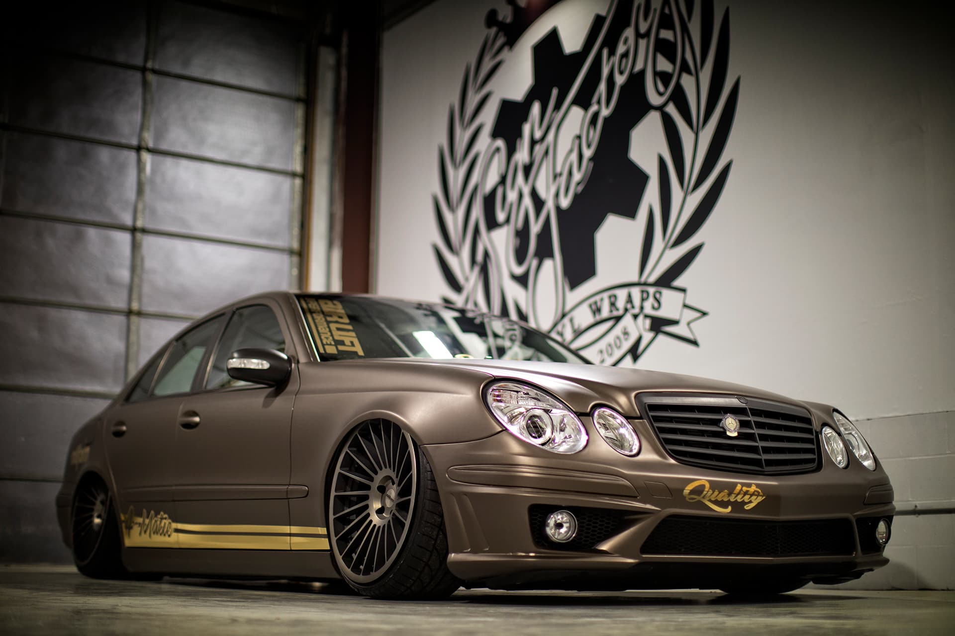 Mercedes E350 4matic on Air Suspension