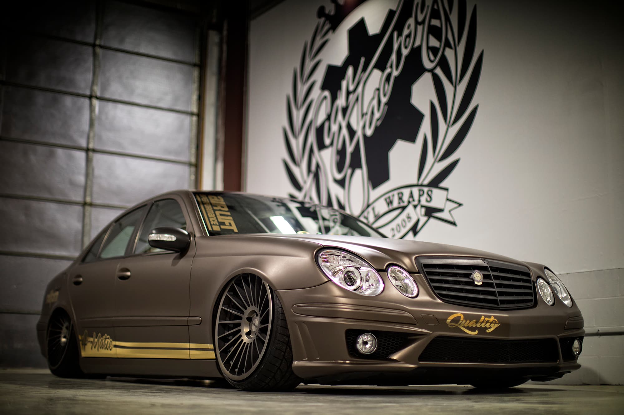 Mercedes E350 4matic on Air Suspension 