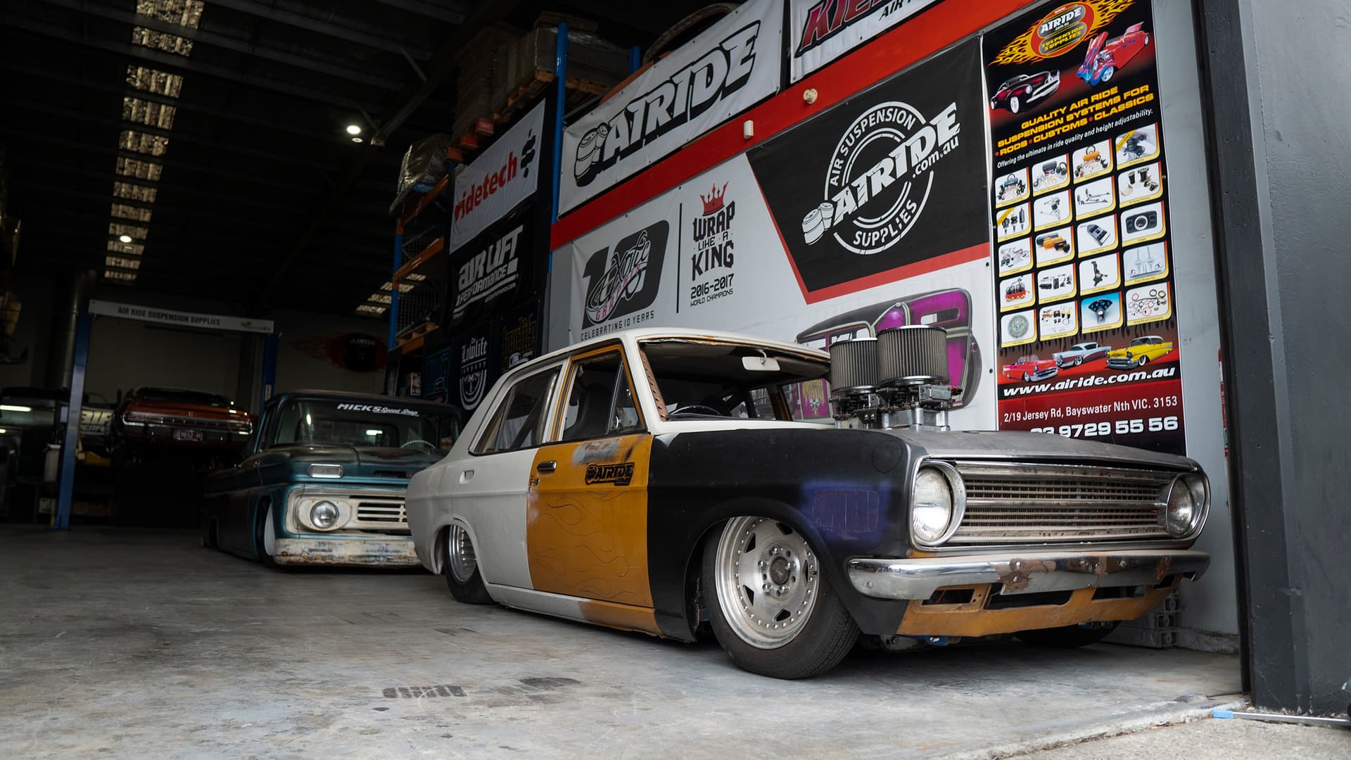 Airride Suspension Supplies Australia inside shop