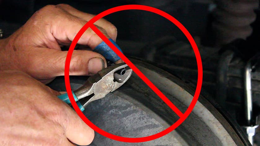 no wire cutters
