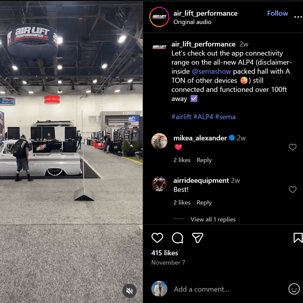 Air Lift Performance SEMA